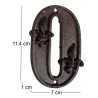 Numéro de maison en fonte