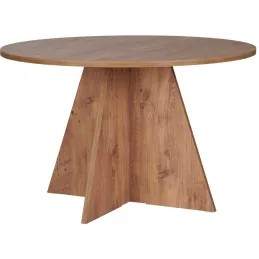 Table à manger ronde en aggloméré Virella