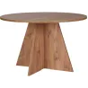 Table à manger ronde en aggloméré Virella