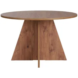 Table à manger ronde en aggloméré Virella
