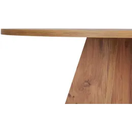 Table à manger ronde en aggloméré Virella