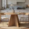 Table à manger ronde en aggloméré Virella