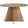 Table à manger ronde en aggloméré Virella