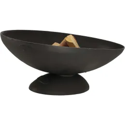 Brasero ovale en fonte