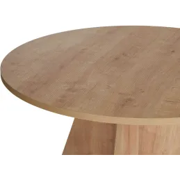 Table à manger ronde en aggloméré Virella