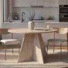 Table à manger ronde en aggloméré Virella