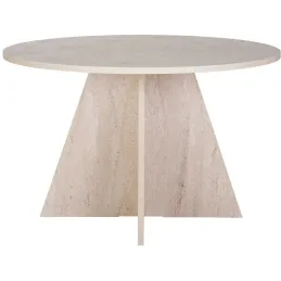Table à manger ronde en aggloméré Virella