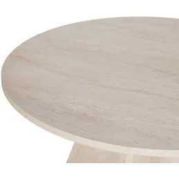 Table à manger ronde en aggloméré Virella
