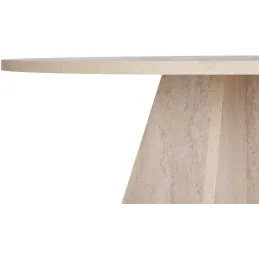 Table à manger ronde en aggloméré Virella