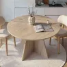 Table à manger ronde en aggloméré Virella