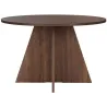 Table à manger ronde en aggloméré Virella