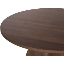 Table à manger ronde en aggloméré Virella