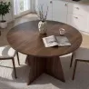 Table à manger ronde en aggloméré Virella