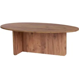 Table basse ovale en aggloméré Orba