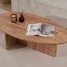 Table basse ovale en aggloméré Orba