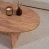 Table basse ovale en aggloméré Orba