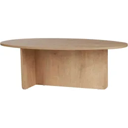 Table basse ovale en aggloméré Orba