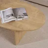 Table basse ovale en aggloméré Orba