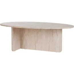 Table basse ovale en aggloméré Orba