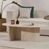 Table basse ovale en aggloméré Orba