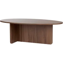 Table basse ovale en aggloméré Orba