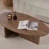 Table basse ovale en aggloméré Orba