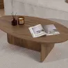 Table basse ovale en aggloméré Orba