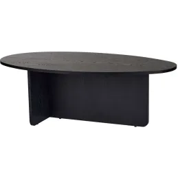Table basse ovale en aggloméré Orba