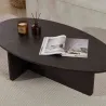 Table basse ovale en aggloméré Orba