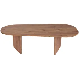 Table basse ovale en aggloméré Ovalis