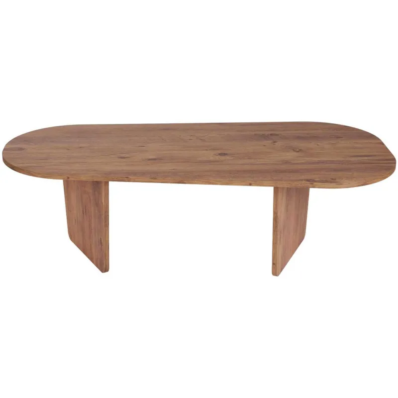 Table basse ovale en aggloméré Ovalis