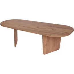 Table basse ovale en aggloméré Ovalis