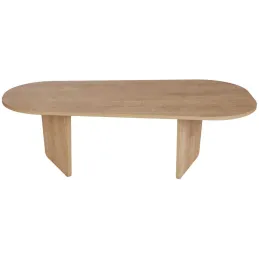 Table basse ovale en aggloméré Ovalis