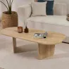 Table basse ovale en aggloméré Ovalis