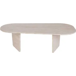 Table basse ovale en aggloméré Ovalis