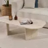 Table basse ovale en aggloméré Ovalis