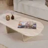 Table basse ovale en aggloméré Ovalis