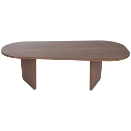 Table basse ovale en aggloméré Ovalis