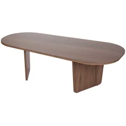 Table basse ovale en aggloméré Ovalis