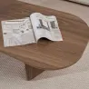 Table basse ovale en aggloméré Ovalis