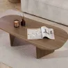 Table basse ovale en aggloméré Ovalis
