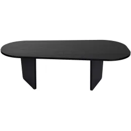 Table basse ovale en aggloméré Ovalis