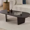Table basse ovale en aggloméré Ovalis