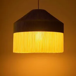 Abat-jour en macramé Ivernia
