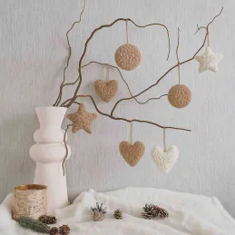 Ensemble de 3 décorations à suspendre Lu Set