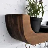 Etagère murale avec 5 crochets Wave