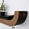 Etagère murale avec 5 crochets Wave