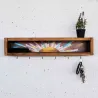 Etagère en bois avec 6 crochets Sunny