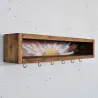 Etagère en bois avec 6 crochets Sunny