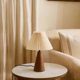 Lampe à poser en bois et PVC Serenity